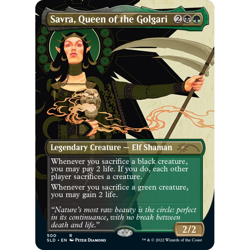 Savra, Queen of the Golgari (Borderless) [Secret Lair Drop Series]