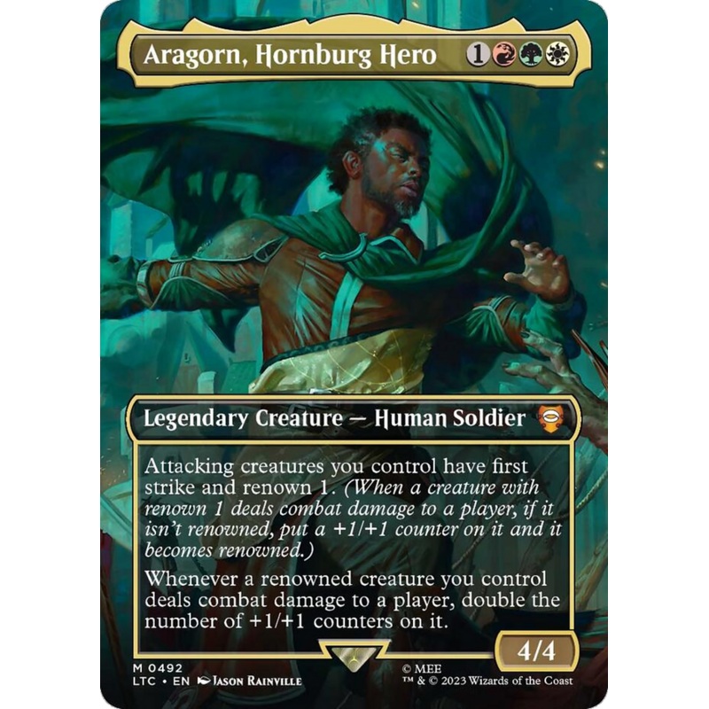 Aragorn, Hornburg Hero (Borderless) [The Lord of the Rings: Tales of Middle-Earth Commander]