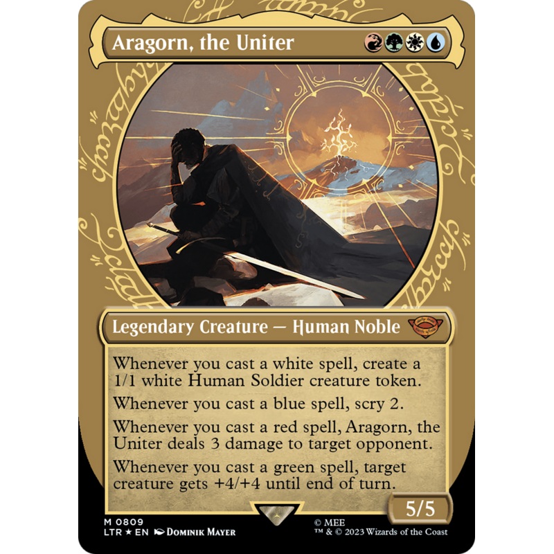 Aragorn, the Uniter (Showcase) (Surge Foil) [The Lord of the Rings: Tales of Middle-Earth]