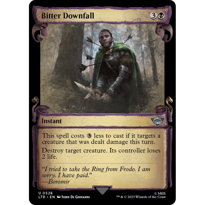 Bitter Downfall [The Lord of the Rings: Tales of Middle-Earth Showcase Scrolls]