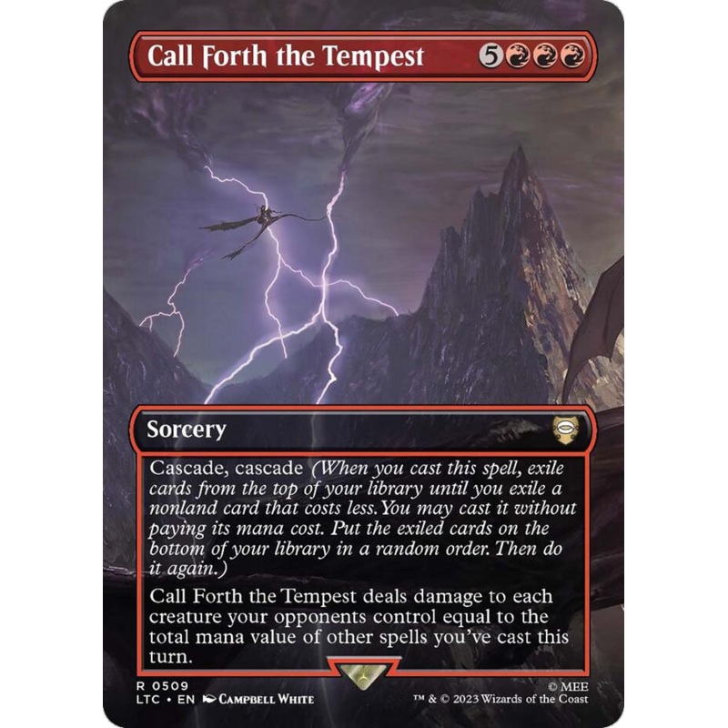 Call Forth the Tempest (Borderless) [The Lord of the Rings: Tales of Middle-Earth Commander]