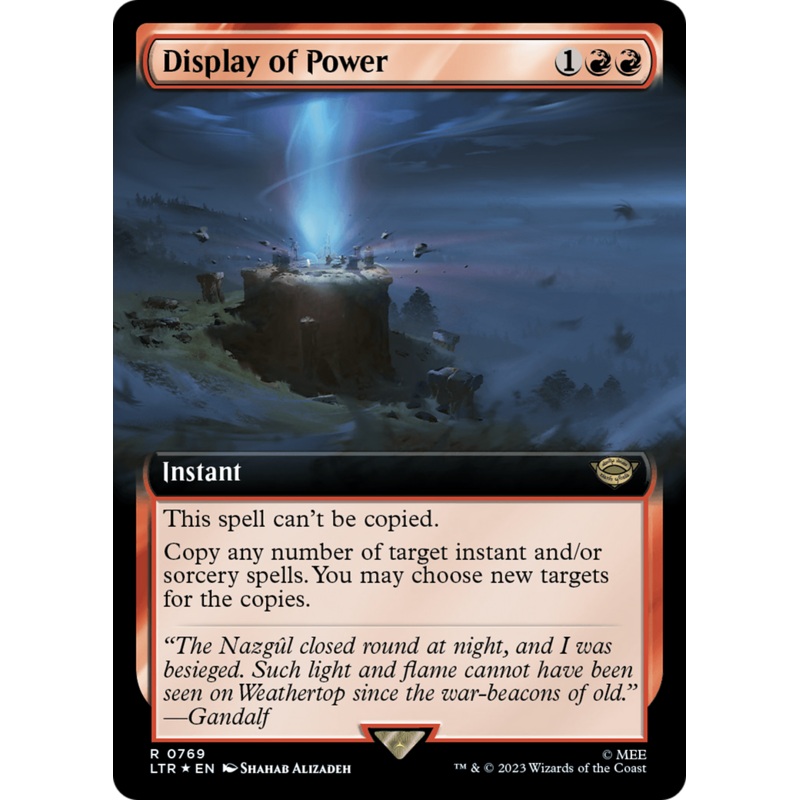 Display of Power (Extended Art) (Surge Foil) [The Lord of the Rings: Tales of Middle-Earth]
