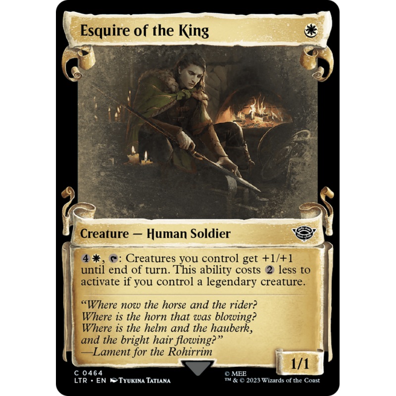 Esquire of the King [The Lord of the Rings: Tales of Middle-Earth Showcase Scrolls]