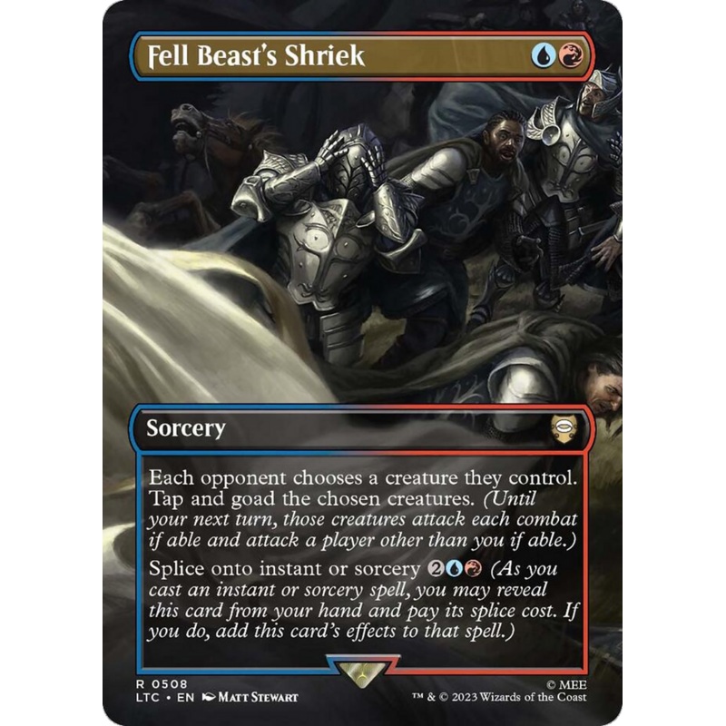 Fell Beast's Shriek (Borderless) [The Lord of the Rings: Tales of Middle-Earth Commander]