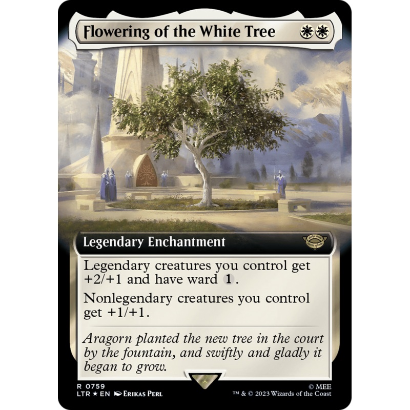 Flowering of the White Tree (Extended Art) (Surge Foil) [The Lord of the Rings: Tales of Middle-Earth]