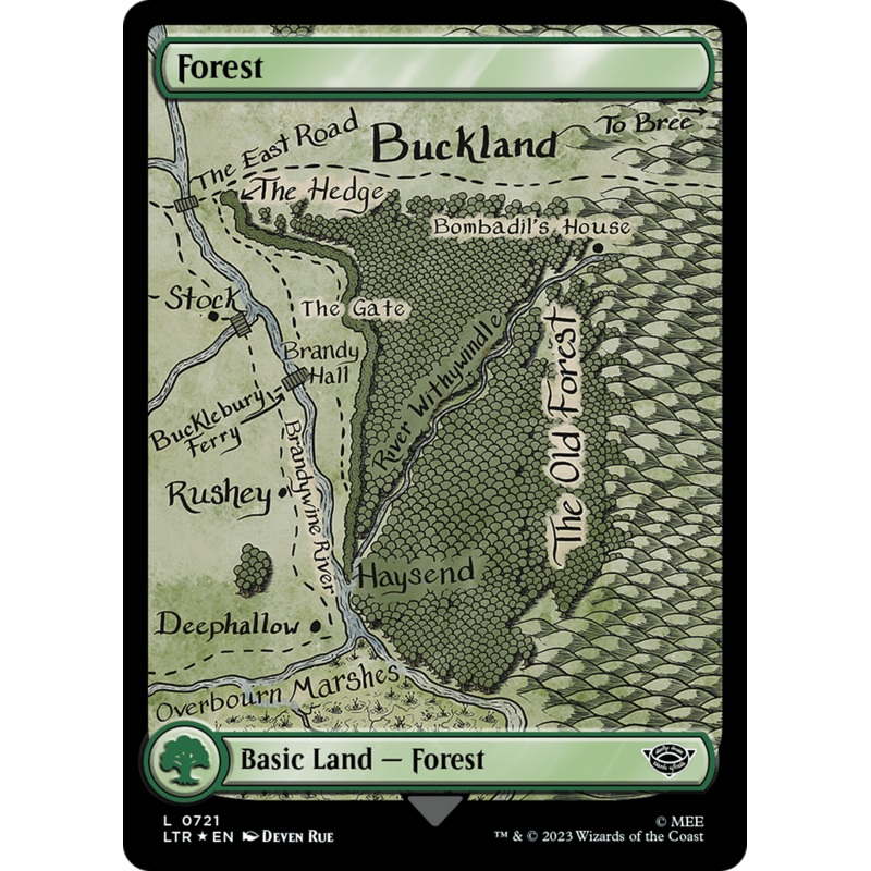 Forest (0721) (Surge Foil) [The Lord of the Rings: Tales of Middle-Earth]