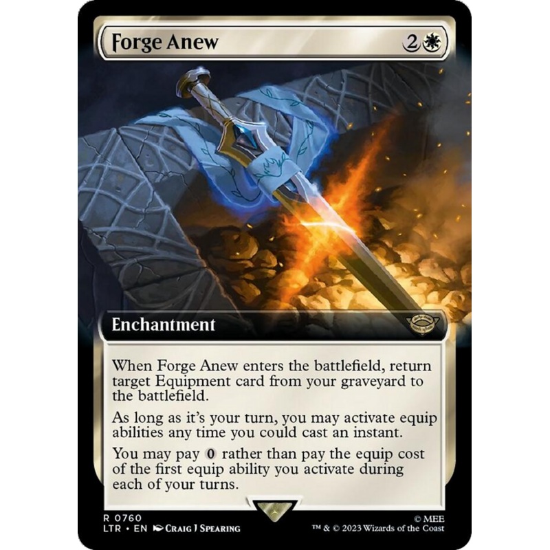 Forge Anew (Extended Art) (Surge Foil) [The Lord of the Rings: Tales of Middle-Earth]