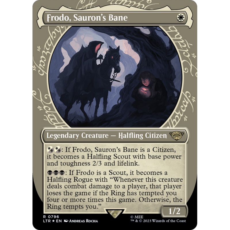 Frodo, Sauron's Bane (Showcase) (Surge Foil) [The Lord of the Rings: Tales of Middle-Earth]