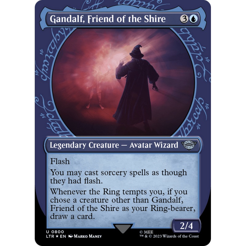 Gandalf, Friend of the Shire (Showcase) (Surge Foil) [The Lord of the Rings: Tales of Middle-Earth]