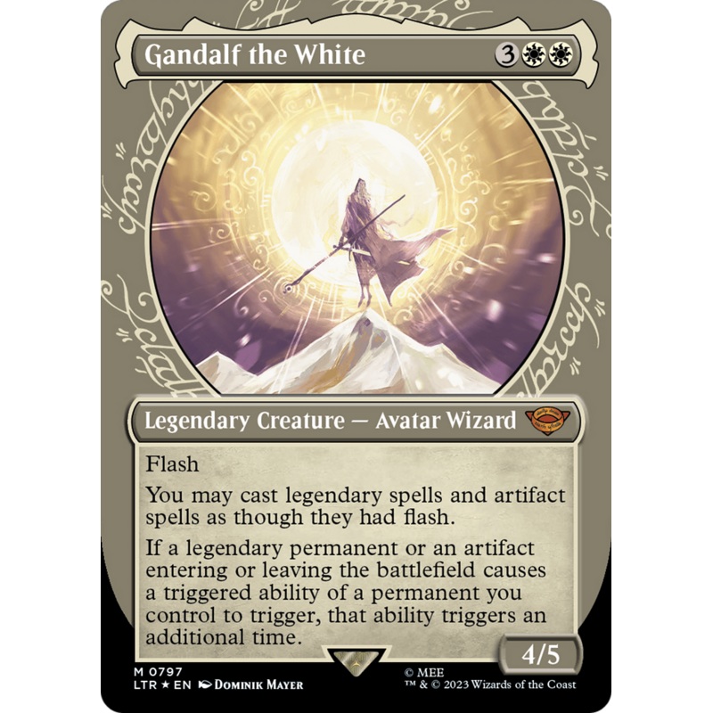Gandalf the White (Showcase) (Surge Foil) [The Lord of the Rings: Tales of Middle-Earth]