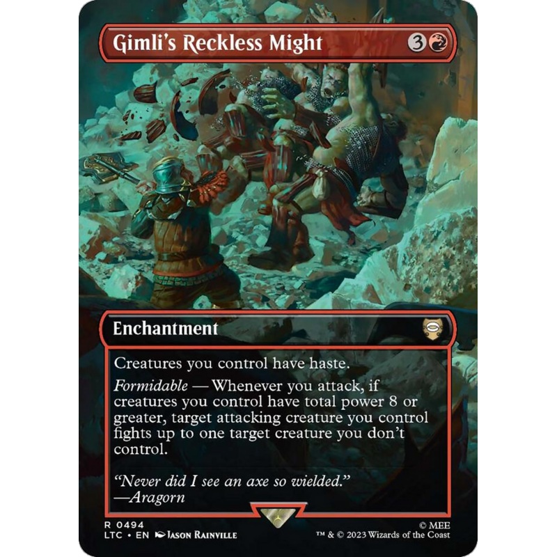 Gimli's Reckless Might (Borderless) [The Lord of the Rings: Tales of Middle-Earth Commander]