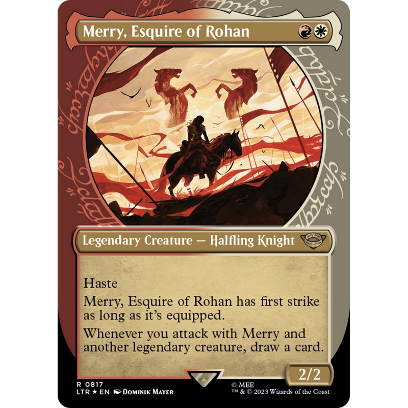Merry, Esquire of Rohan (Showcase) (Surge Foil) [The Lord of the Rings: Tales of Middle-Earth]