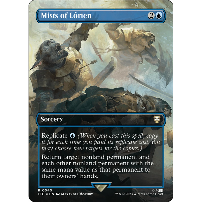 Mists of Lorien (Borderless) (Surge Foil) [The Lord of the Rings: Tales of Middle-Earth Commander]