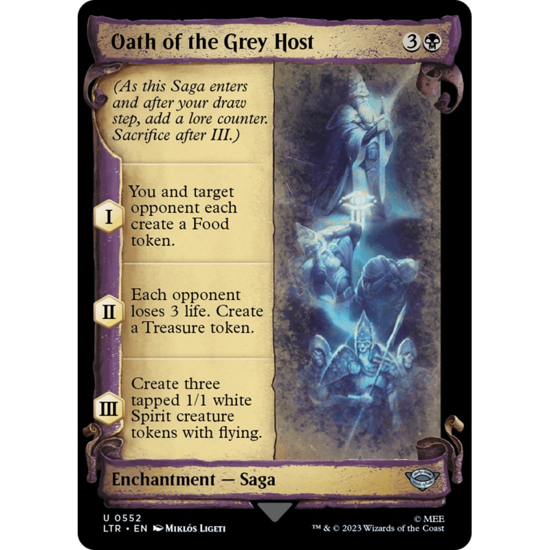 Oath of the Grey Host [The Lord of the Rings: Tales of Middle-Earth Showcase Scrolls]