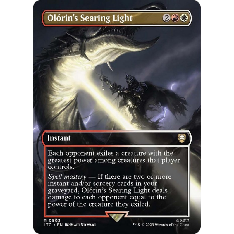 Olorin's Searing Light (Borderless) [The Lord of the Rings: Tales of Middle-Earth Commander]