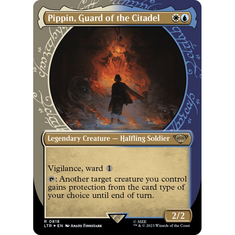 Pippin, Guard of the Citadel (Showcase) (Surge Foil) [The Lord of the Rings: Tales of Middle-Earth]