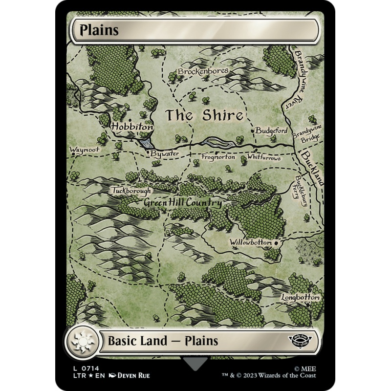 Plains (0714) (Surge Foil) [The Lord of the Rings: Tales of Middle-Earth]