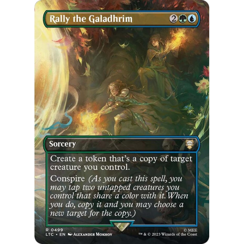 Rally the Galadhrim (Borderless) [The Lord of the Rings: Tales of Middle-Earth Commander]