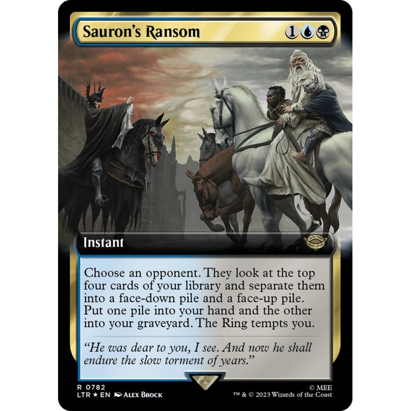 Sauron's Ransom (Extended Art) (Surge Foil) [The Lord of the Rings: Tales of Middle-Earth]