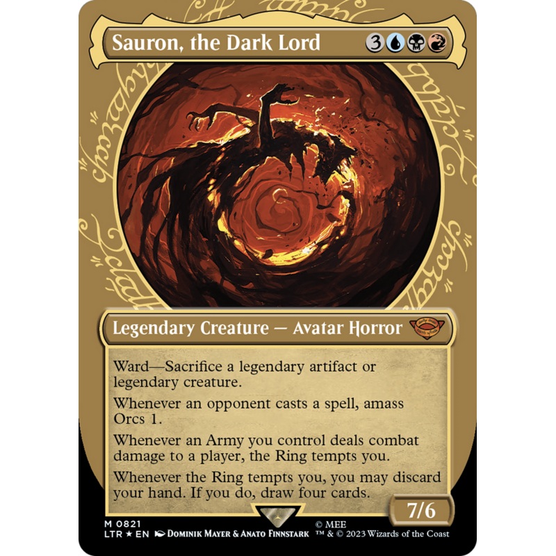 Sauron, the Dark Lord (Showcase) (Surge Foil) [The Lord of the Rings: Tales of Middle-Earth]
