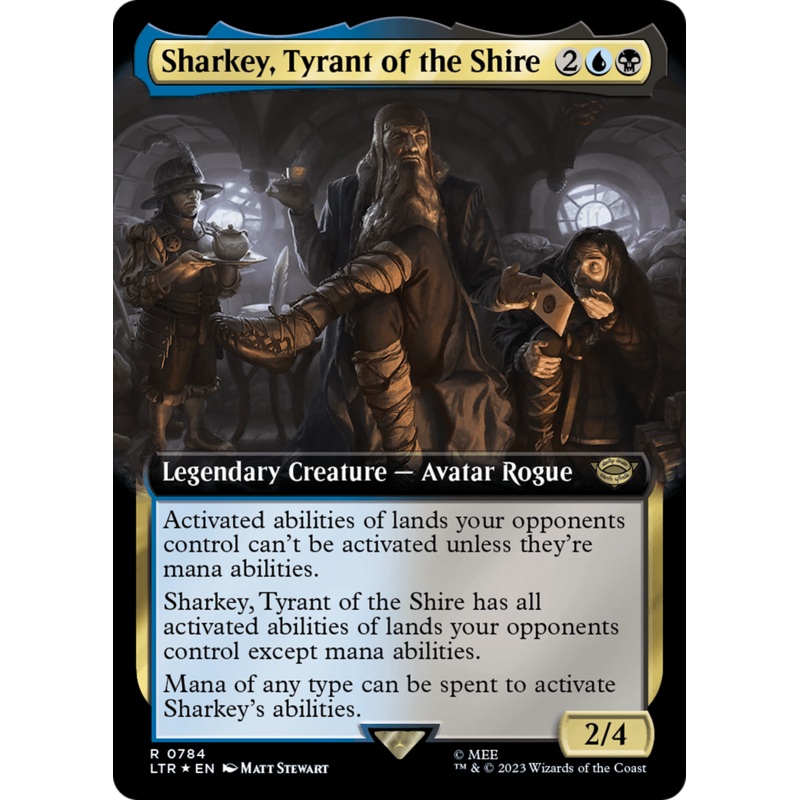 Sharkey, Tyrant of the Shire (Extended Art) (Surge Foil) [The Lord of the Rings: Tales of Middle-Earth]