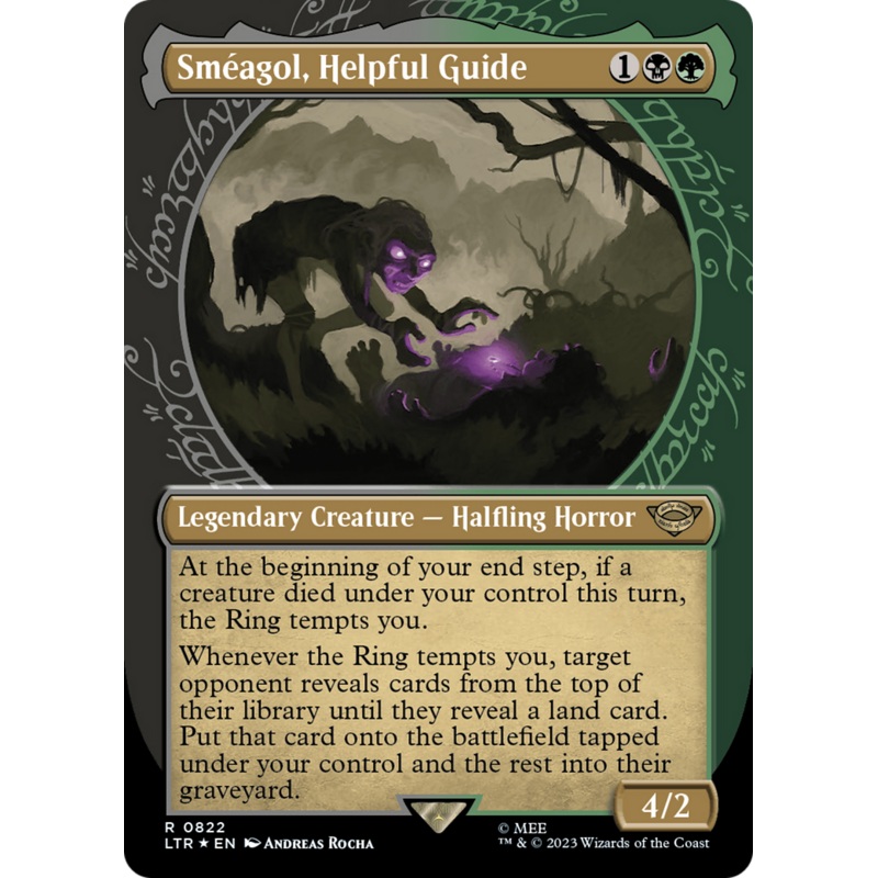Smeagol, Helpful Guide (Showcase) (Surge Foil) [The Lord of the Rings: Tales of Middle-Earth]