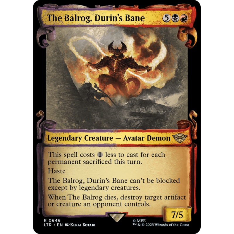 The Balrog, Durin's Bane [The Lord of the Rings: Tales of Middle-Earth Showcase Scrolls]