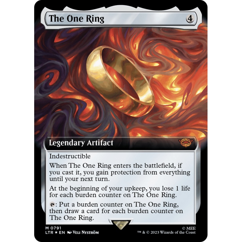 The One Ring (Extended Art) (Surge Foil) [The Lord of the Rings: Tales of Middle-Earth]