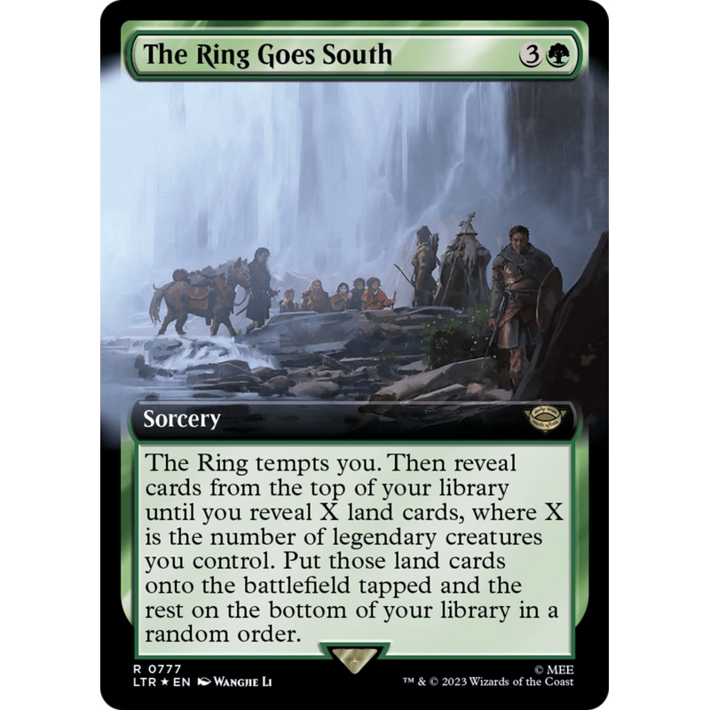 The Ring Goes South (Extended Art) (Surge Foil) [The Lord of the Rings: Tales of Middle-Earth]