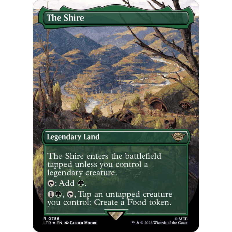 The Shire (Borderless) (Surge Foil) [The Lord of the Rings: Tales of Middle-Earth]