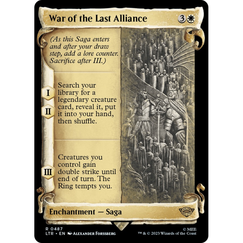 War of the Last Alliance [The Lord of the Rings: Tales of Middle-Earth Showcase Scrolls]