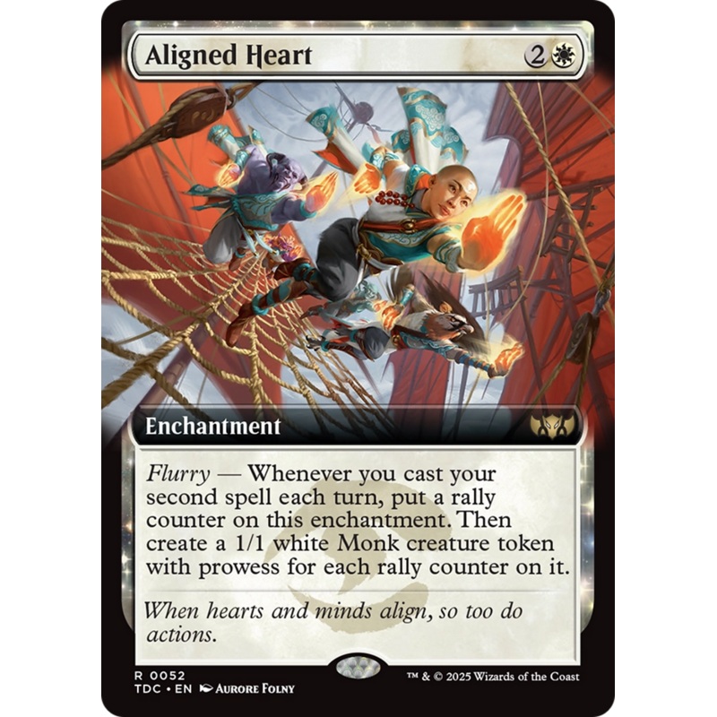 Aligned Heart (Extended Art) [Tarkir: Dragonstorm Commander]