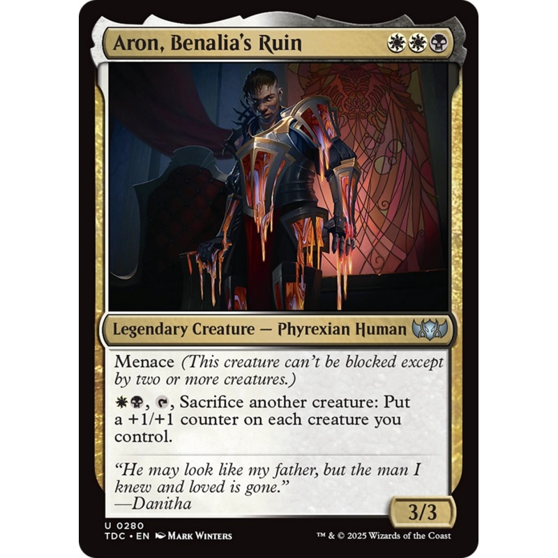 Aron, Benalia's Ruin [Tarkir: Dragonstorm Commander]