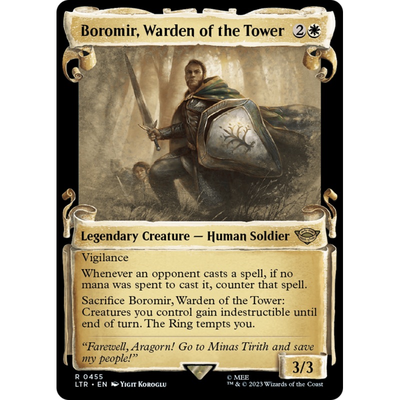 Boromir, Warden of the Tower [The Lord of the Rings: Tales of Middle-Earth Showcase Scrolls]