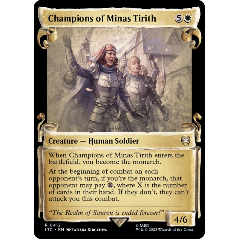 Champions of Minas Tirith [The Lord of the Rings: Tales of Middle-Earth Commander Showcase Scrolls]