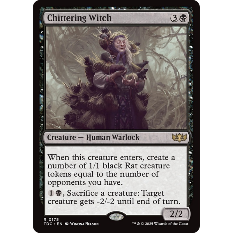 Chittering Witch [Tarkir: Dragonstorm Commander]
