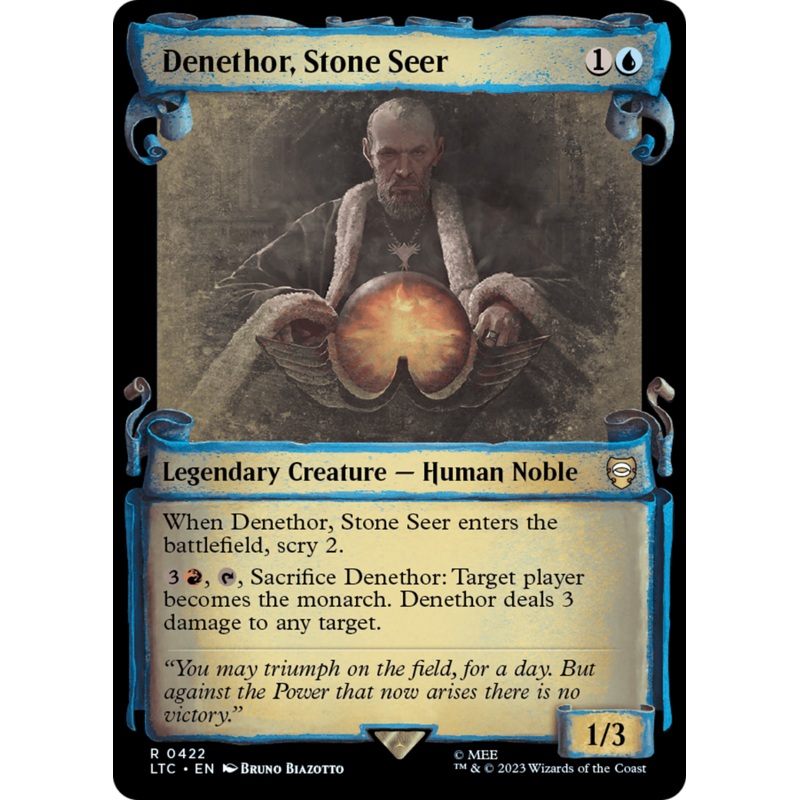 Denethor, Stone Seer [The Lord of the Rings: Tales of Middle-Earth Commander Showcase Scrolls]