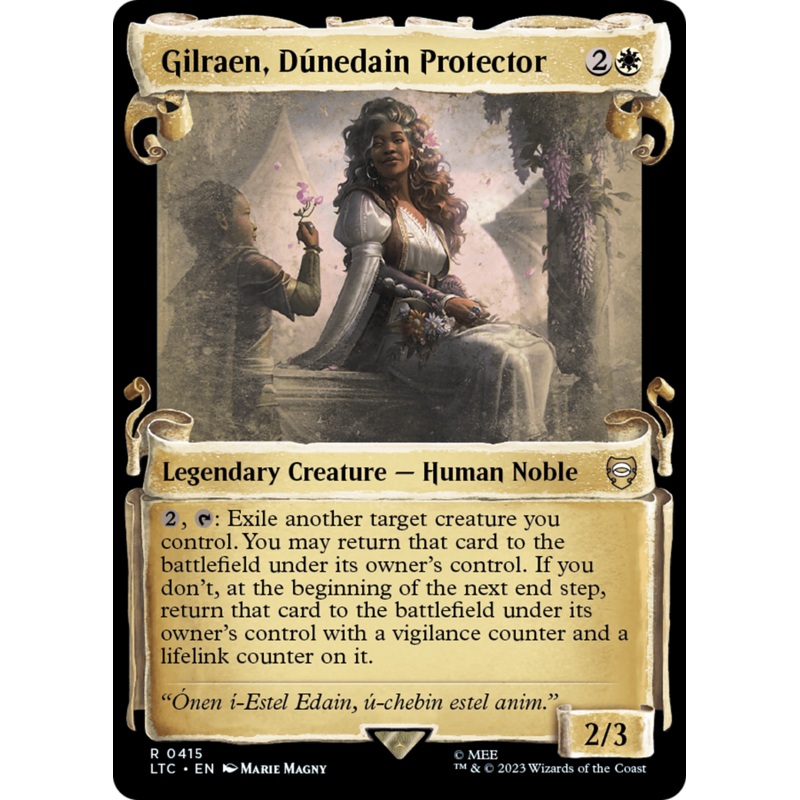 Gilraen, Dunedain Protector [The Lord of the Rings: Tales of Middle-Earth Commander Showcase Scrolls]