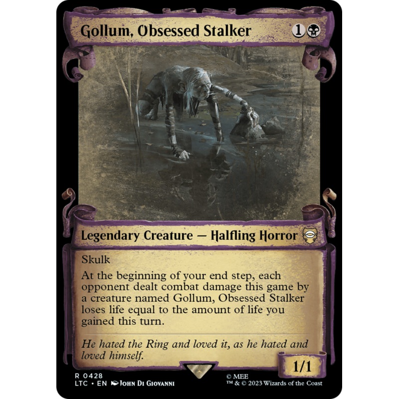 Gollum, Obsessed Stalker [The Lord of the Rings: Tales of Middle-Earth Commander Showcase Scrolls]