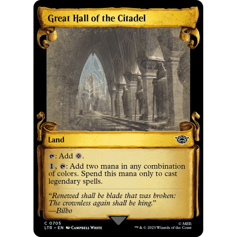Great Hall of the Citadel [The Lord of the Rings: Tales of Middle-Earth Showcase Scrolls]