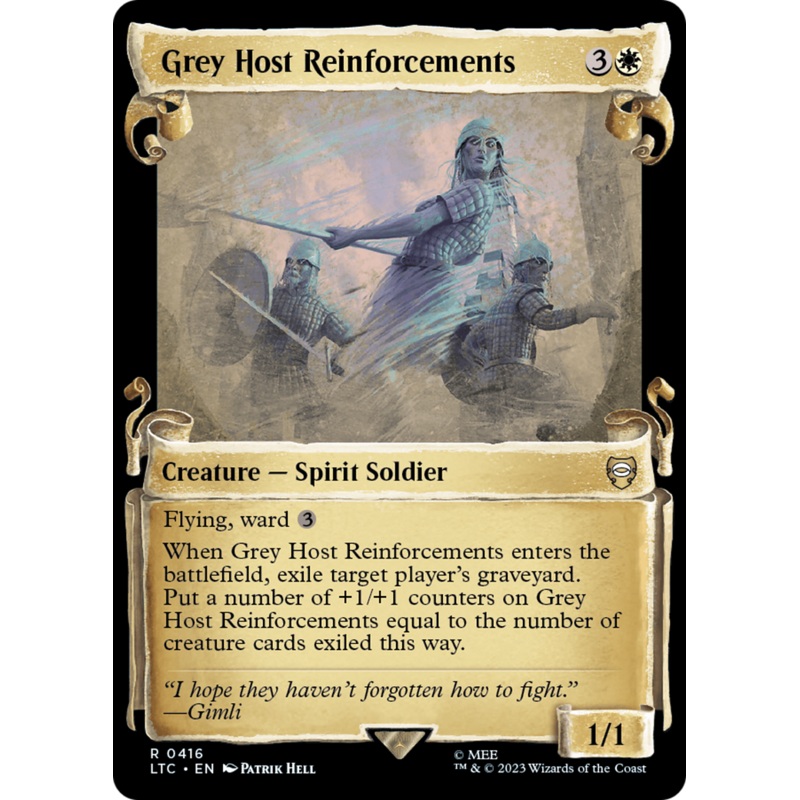 Grey Host Reinforcements [The Lord of the Rings: Tales of Middle-Earth Commander Showcase Scrolls]