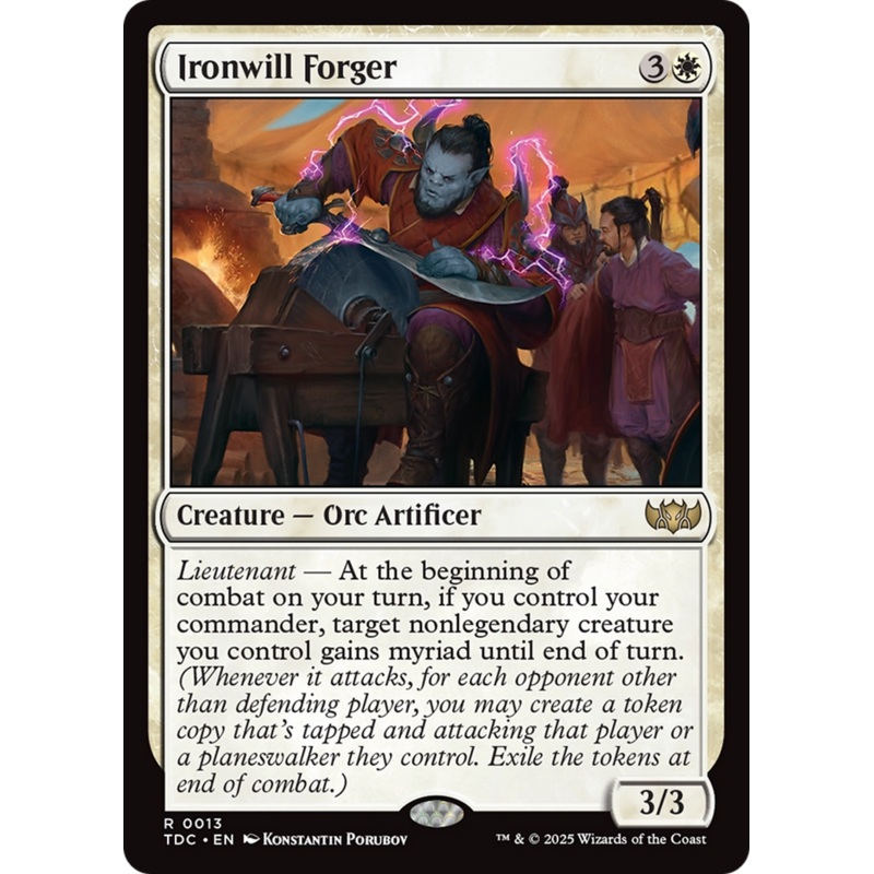 Ironwill Forger [Tarkir: Dragonstorm Commander]