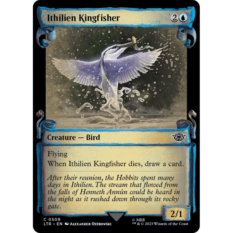 Ithilien Kingfisher [The Lord of the Rings: Tales of Middle-Earth Showcase Scrolls]