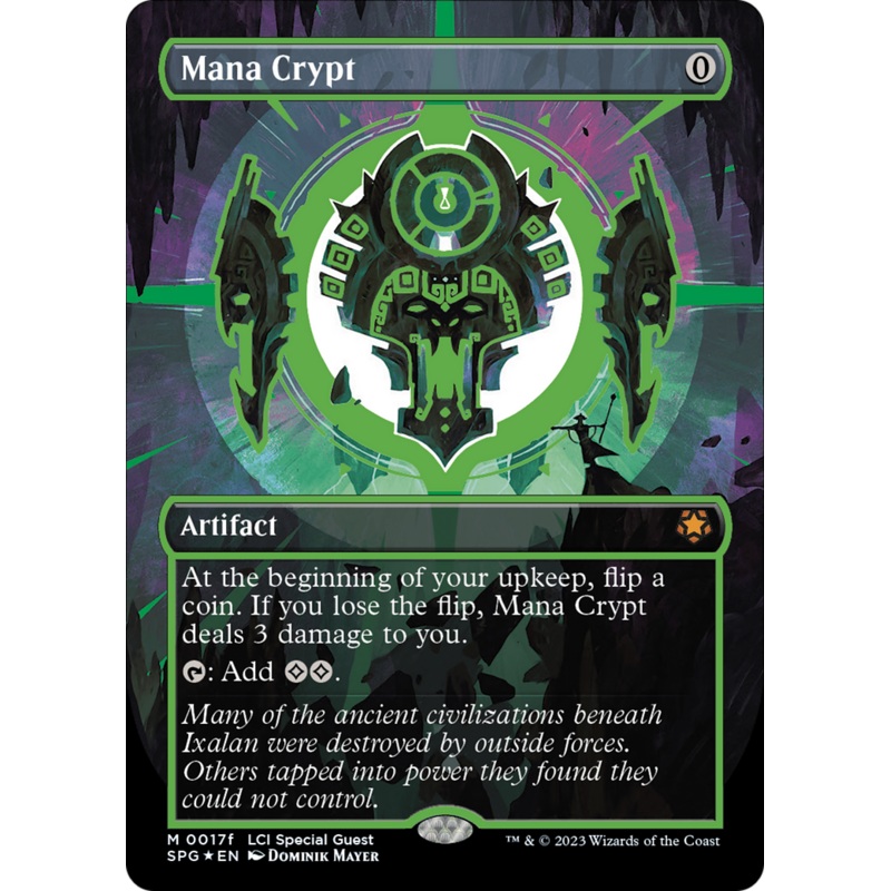 Mana Crypt (0017f) (Borderless) [The Lost Caverns of Ixalan Special Guests]
