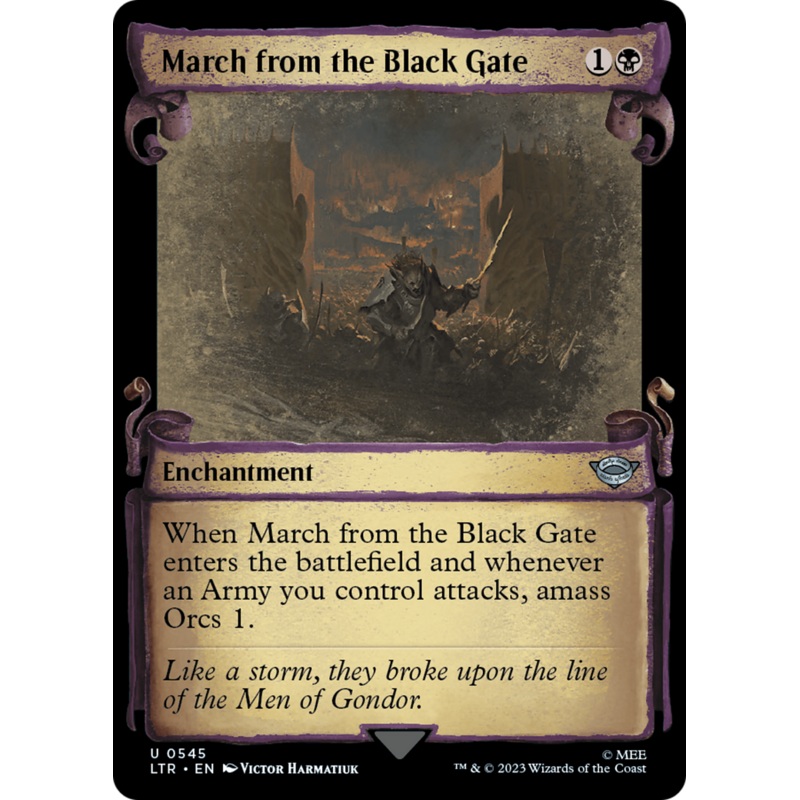 March from the Black Gate [The Lord of the Rings: Tales of Middle-Earth Showcase Scrolls]