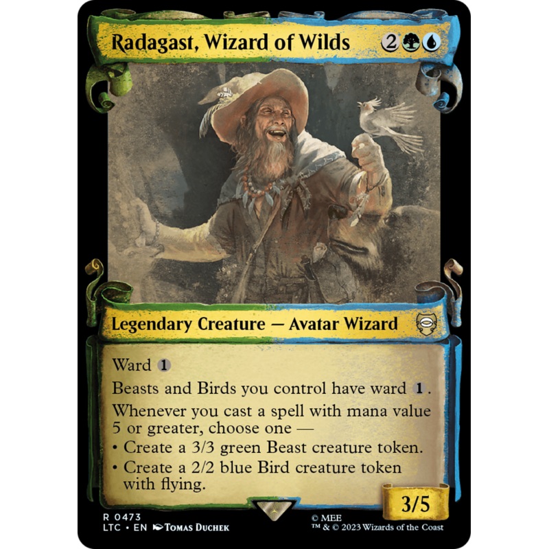 Radagast, Wizard of Wilds [The Lord of the Rings: Tales of Middle-Earth Commander Showcase Scrolls]