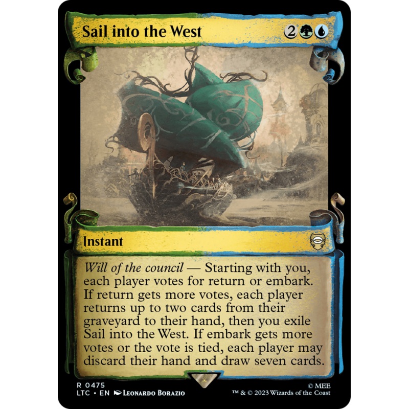 Sail into the West [The Lord of the Rings: Tales of Middle-Earth Commander Showcase Scrolls]