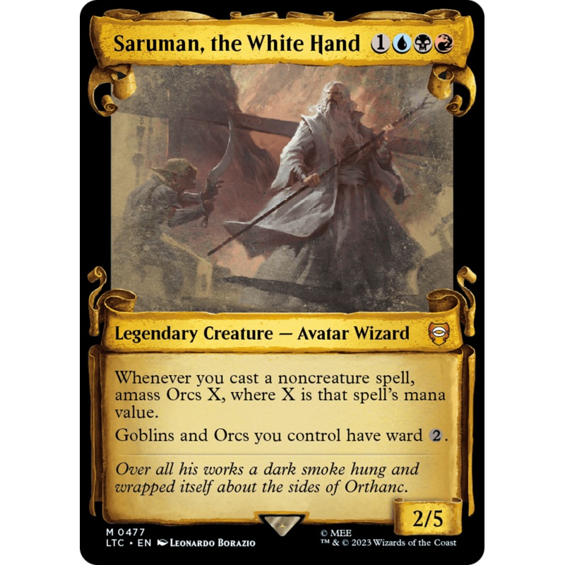 Saruman, the White Hand [The Lord of the Rings: Tales of Middle-Earth Commander Showcase Scrolls]