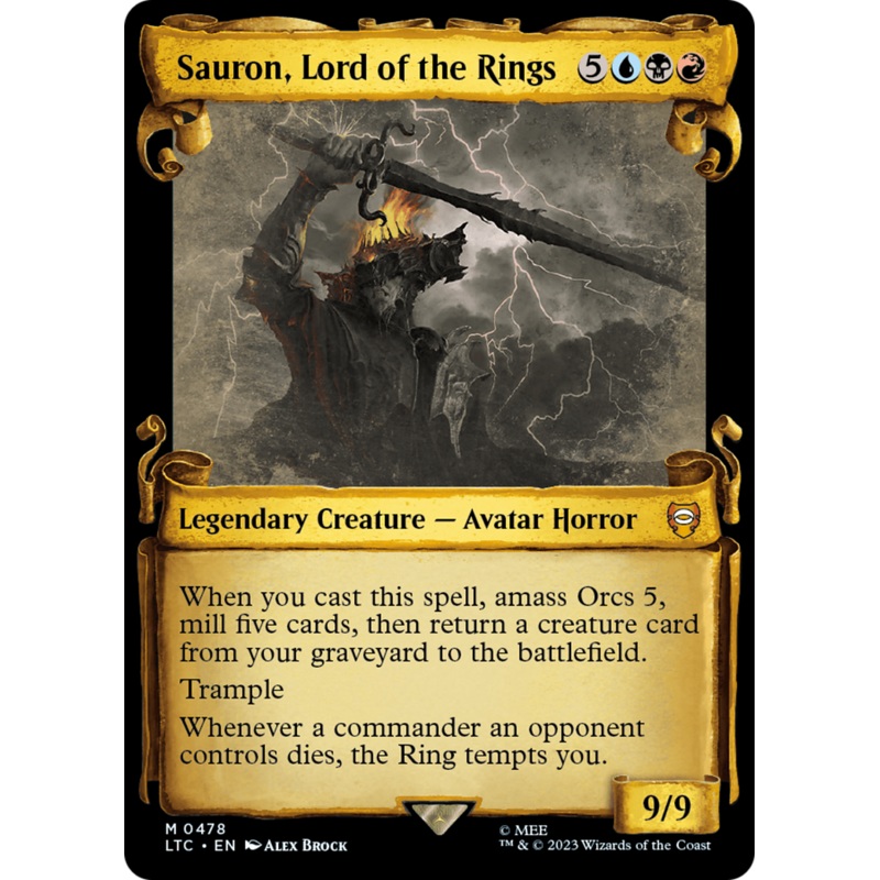 Sauron, Lord of the Rings [The Lord of the Rings: Tales of Middle-Earth Commander Showcase Scrolls]