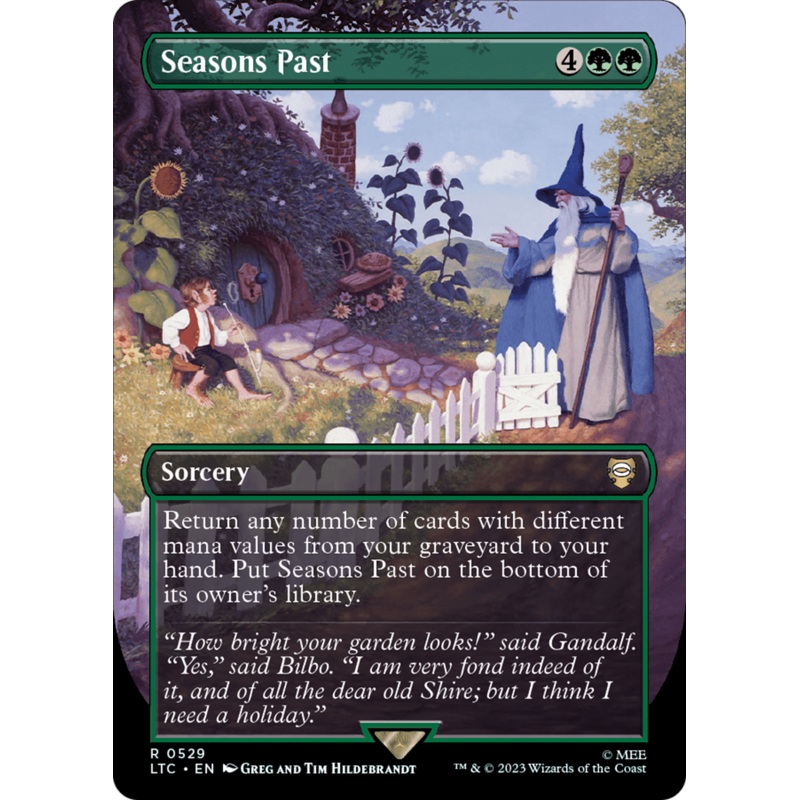 Seasons Past (Borderless) [The Lord of the Rings: Tales of Middle-Earth Commander]